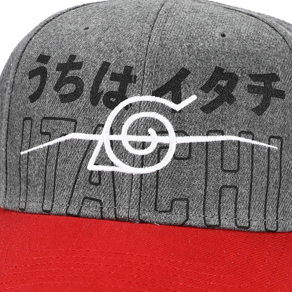 Bioworld Naruto Itachi Anti Leaf Village Slouch Snapback Hat for Men