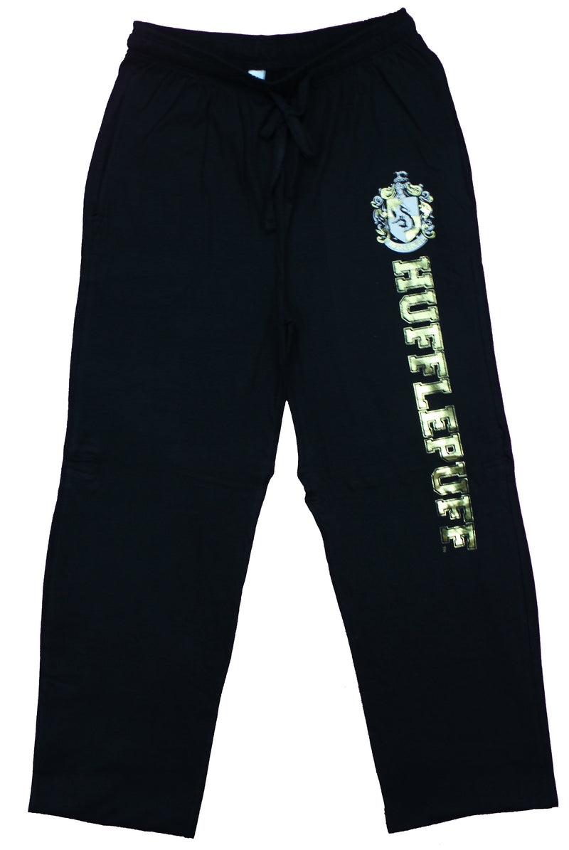 Harry Potter Hufflepuff Gold Foil Lounge Pajama Pants - Inmyparentsbasement.com