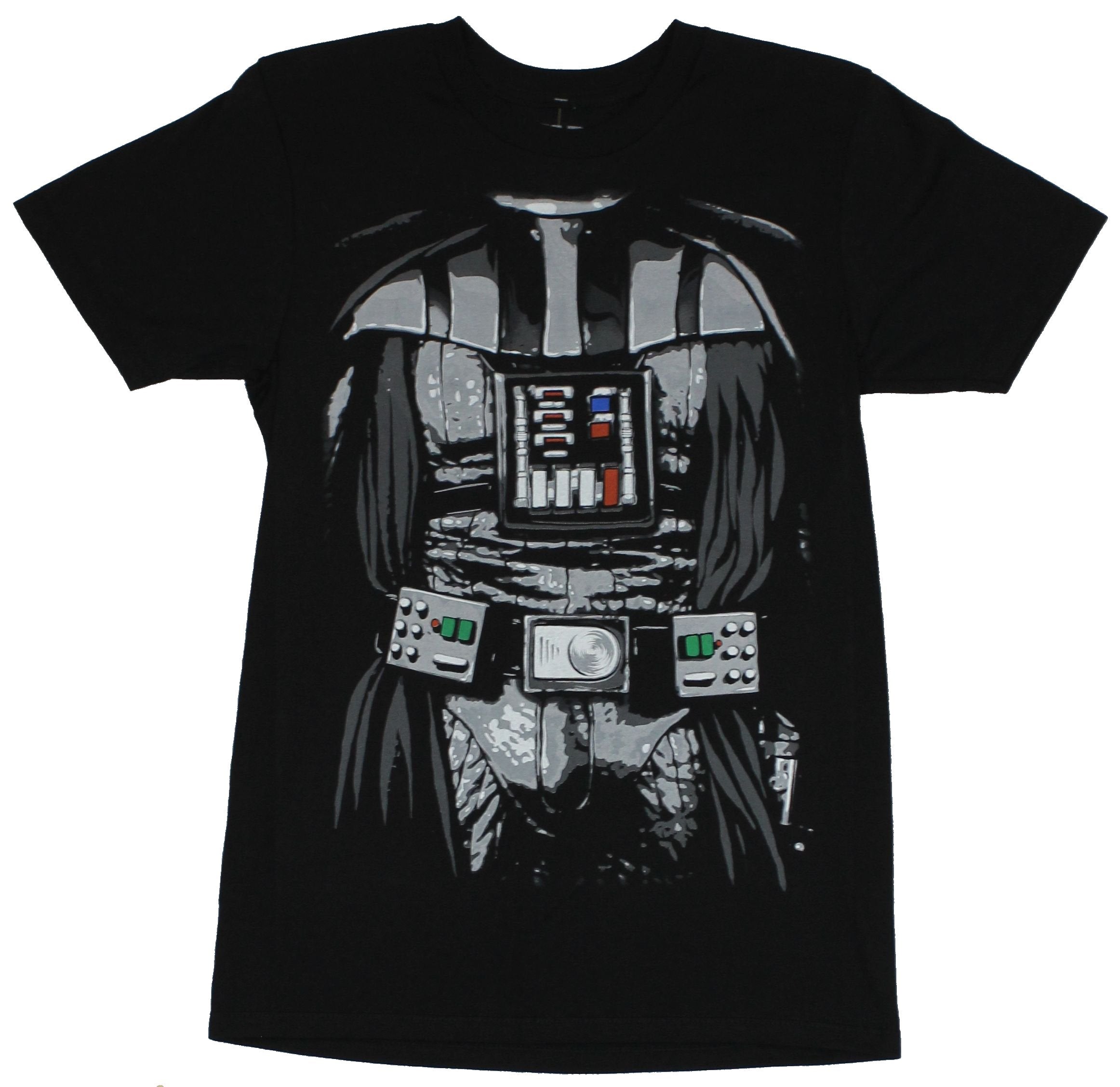 Star Wars Mens T-Shirt - Darth Vader Costume Front Detailed Full Long Torso