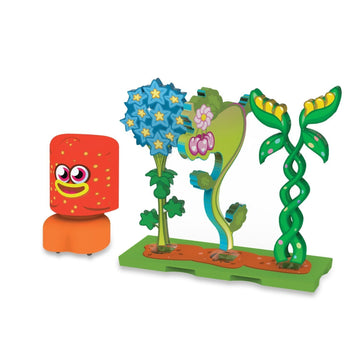 Moshi Monsters Bubble Bots Moshling Garden w/ Mystrery Flower (Red Figure))