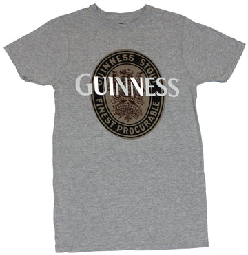 Guinness Beer  Mens T-Shirt -  Finest Procurable Brown Label Style Logo