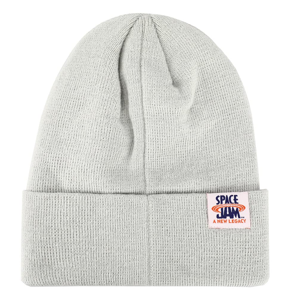 Tune Squad Rubber Patch on Gray Marled Tall Knit Hat