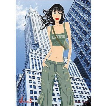 City Girls By Teo Tarras 100 Piece Educa Puzzle w/ Puzzle Glue and Box Top Easel