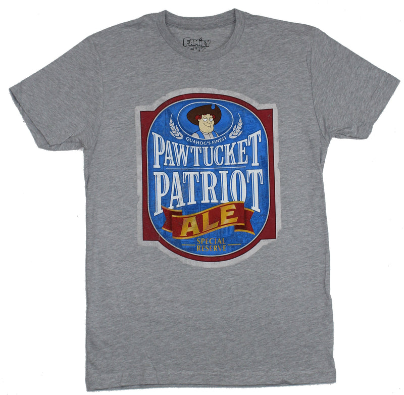 Family Guy Mens T-Shirt - Quahog's Finest Pawtucket Patriot Ale Beer Logo