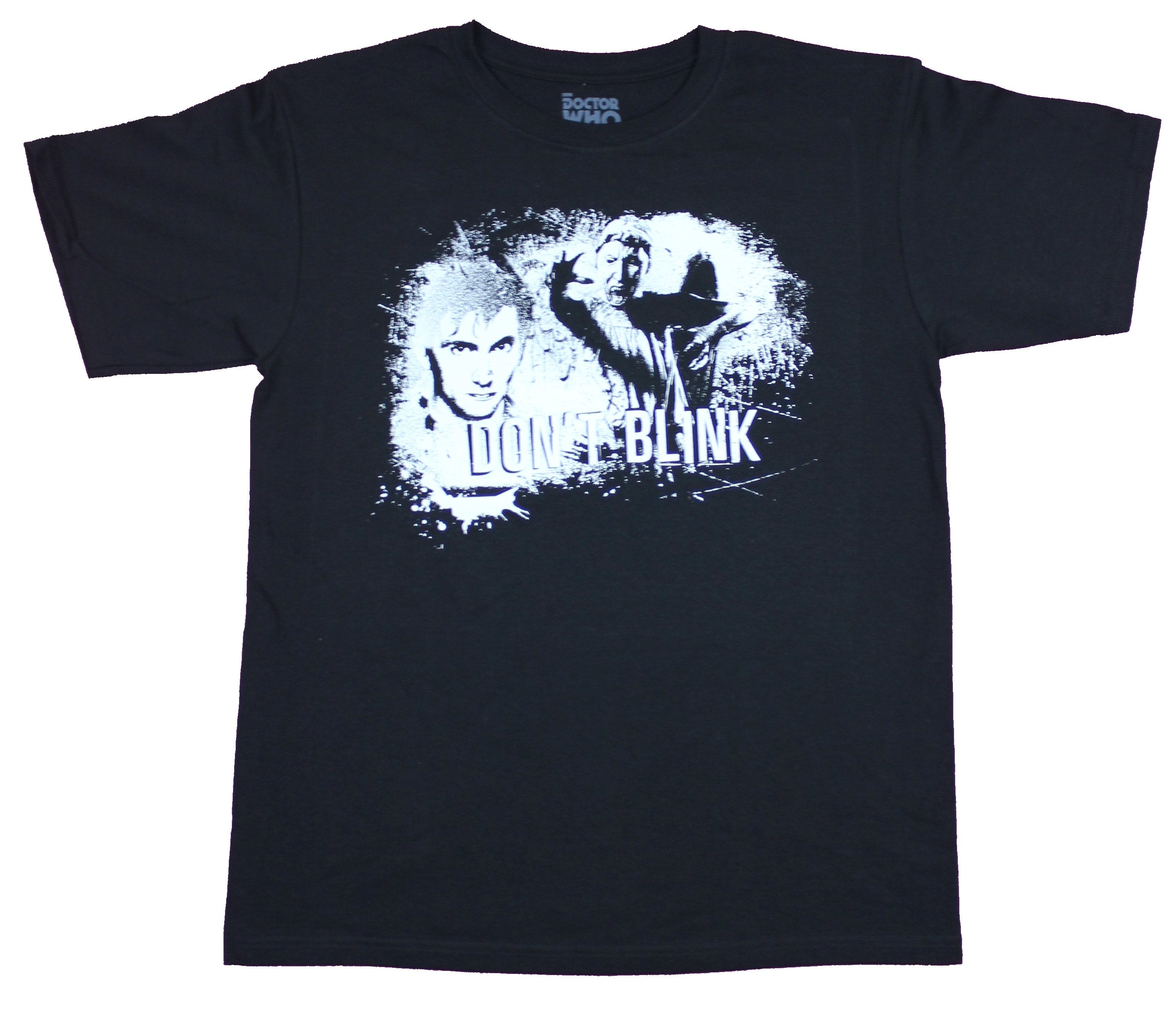 Doctor Who Mens T-Shirt  - 10th Doctor Don't Blink Angel Image