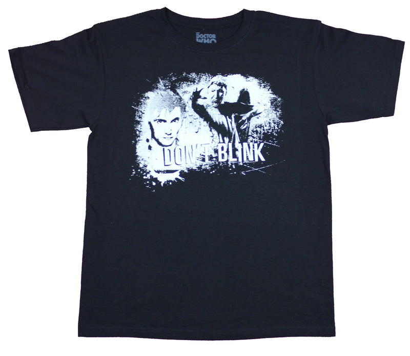 Doctor Who Mens T-Shirt  - 10th Doctor Don't Blink Angel Image - Inmyparentsbasement.com