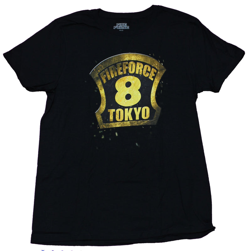 Fire Force Mens T-Shirt - Fire Force Tokyo 8 Logo Image