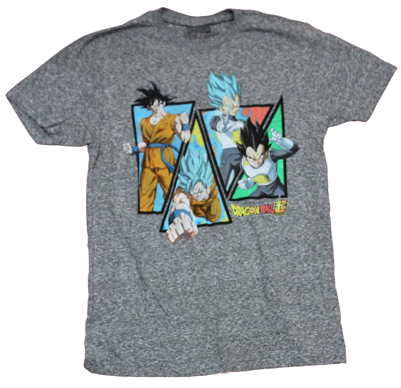 Dragon Ball Z Mens T-Shirt - Goku Vegeta & More Triangle Attack - Inmyparentsbasement.com