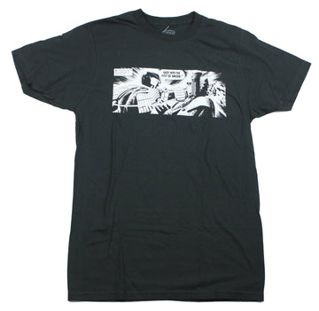 Judge Dredd Mens T-Shirt - Gaze into the Fist of Dredd Panel