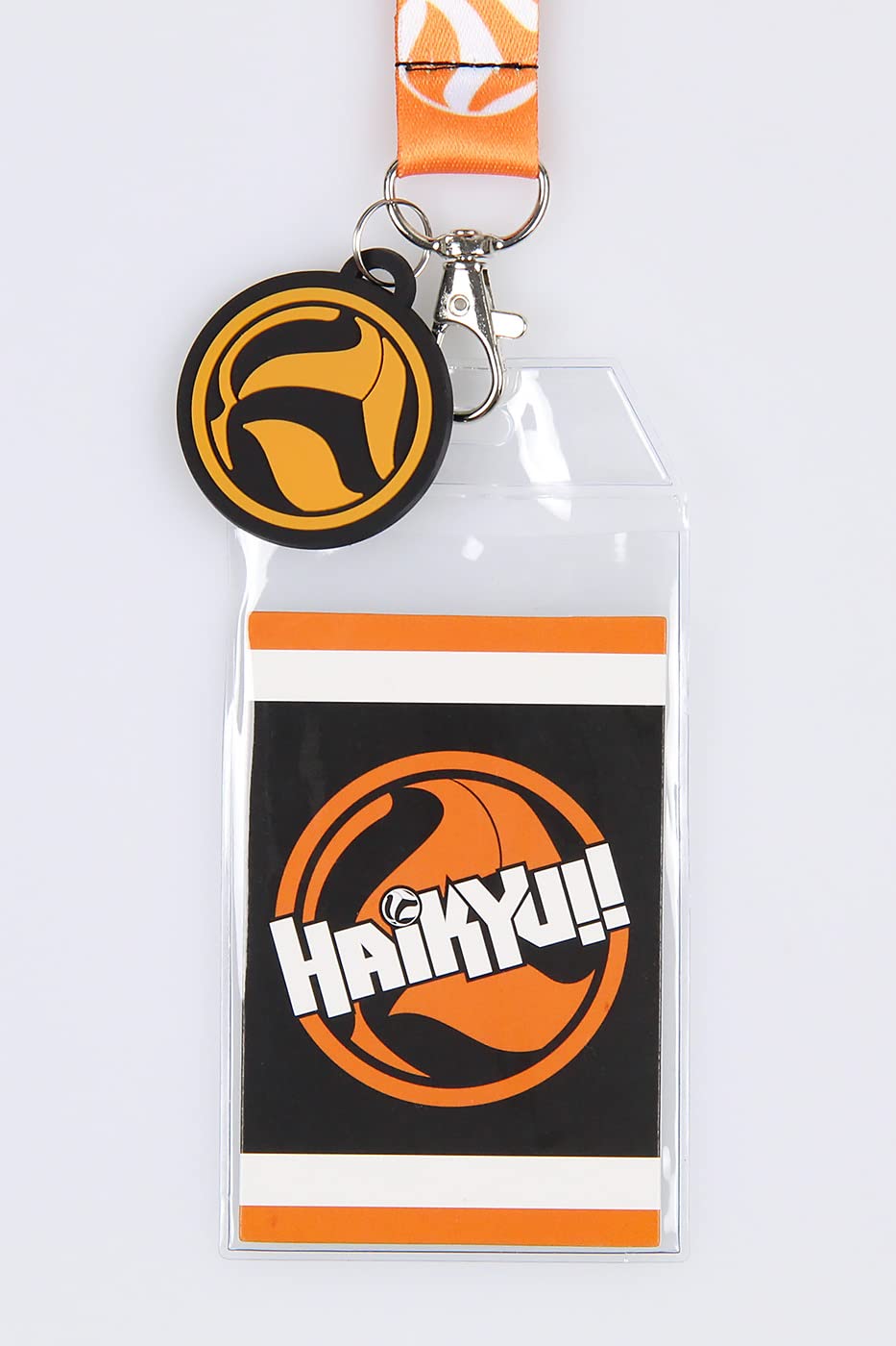 Haikyu!! Anime ID Badge Holder Lanyard Keychain w/ 2" Rubber Pendant