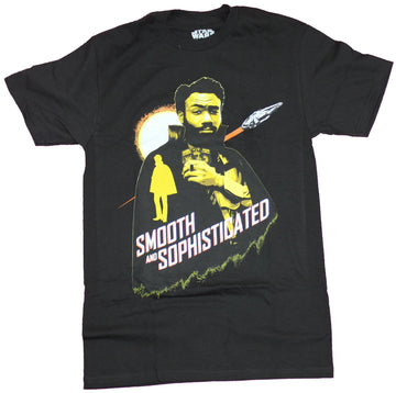Star Wars Mens T-Shirt  - Lando Calrissian Yellow Young Smooth & Sophisticated