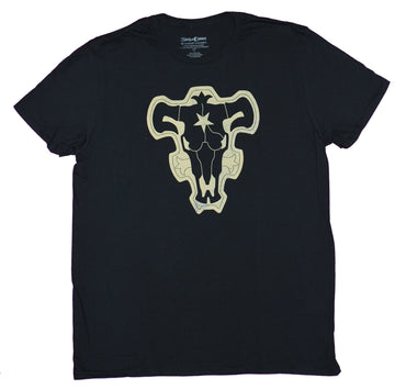 Black Clover Mens T-Shirt  - Black Bull Symbol Shirt Logo