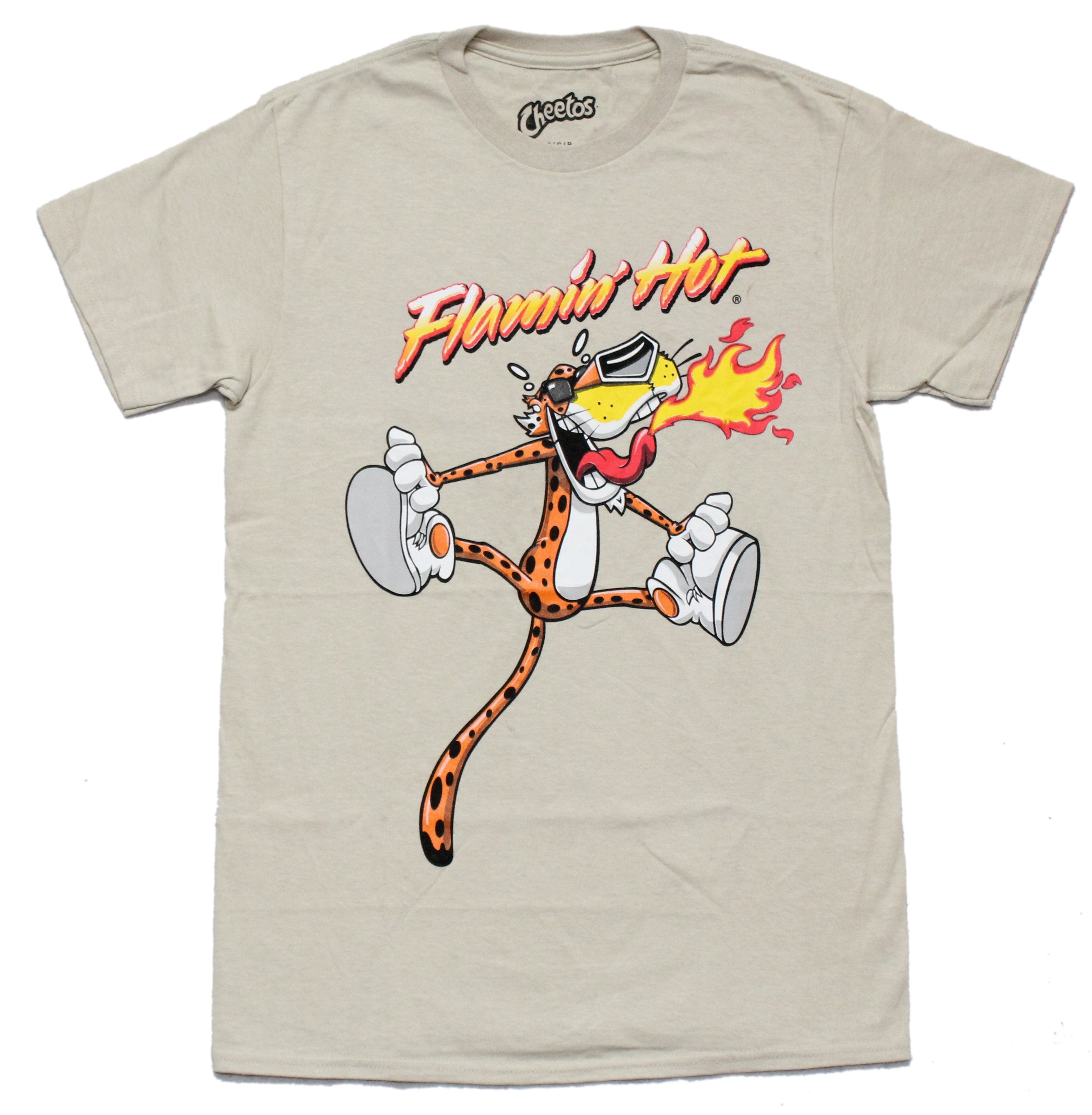 Cheetos Flamin Hot Mens T-Shirt - Ft. Chester Cheetah