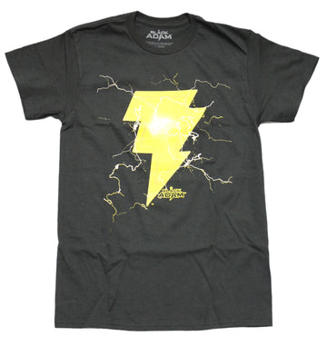 Black Adam Mens T-Shirt - Electrified Bolt Logo Image