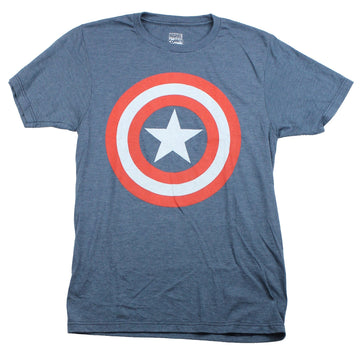 Captain America(Marvel Comics) Mens T-Shirt - Classic Shield Logo