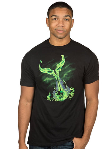 World Of Warcraft Mens T-Shirt - Legion Smokey Green Obelisk Image