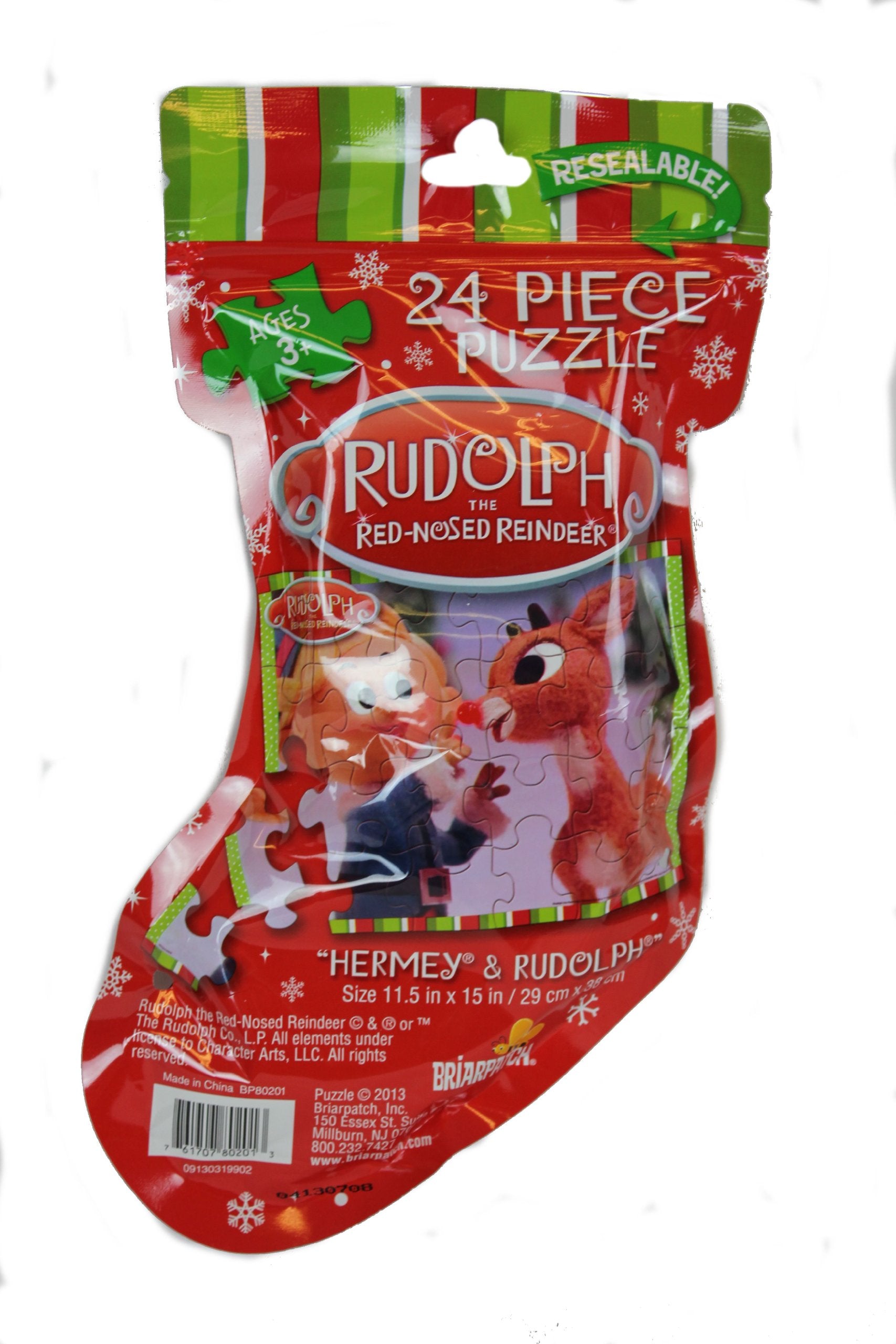 Rudolph the Red Nosed Reindeer Hermey & Rudolph 24 Piece Puzzle By Briarpatch
