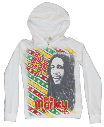 Bob Marley Zip-Up Hoodie Sweatshirt - Lively Up Yourself