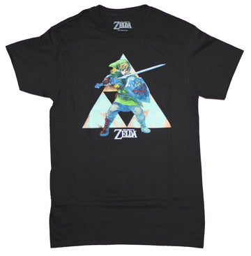 Legend of Zelda Mens T-Shirt  - Battle Ready Triangle Image