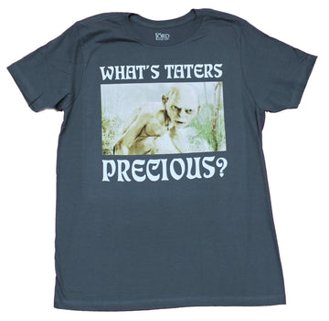 Lord of the Rings Mens T-Shirt - What's Taters Precious Gollum Image