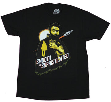Star Wars Mens T-Shirt- Lando Smooth And Sophisticated Yellow Photo