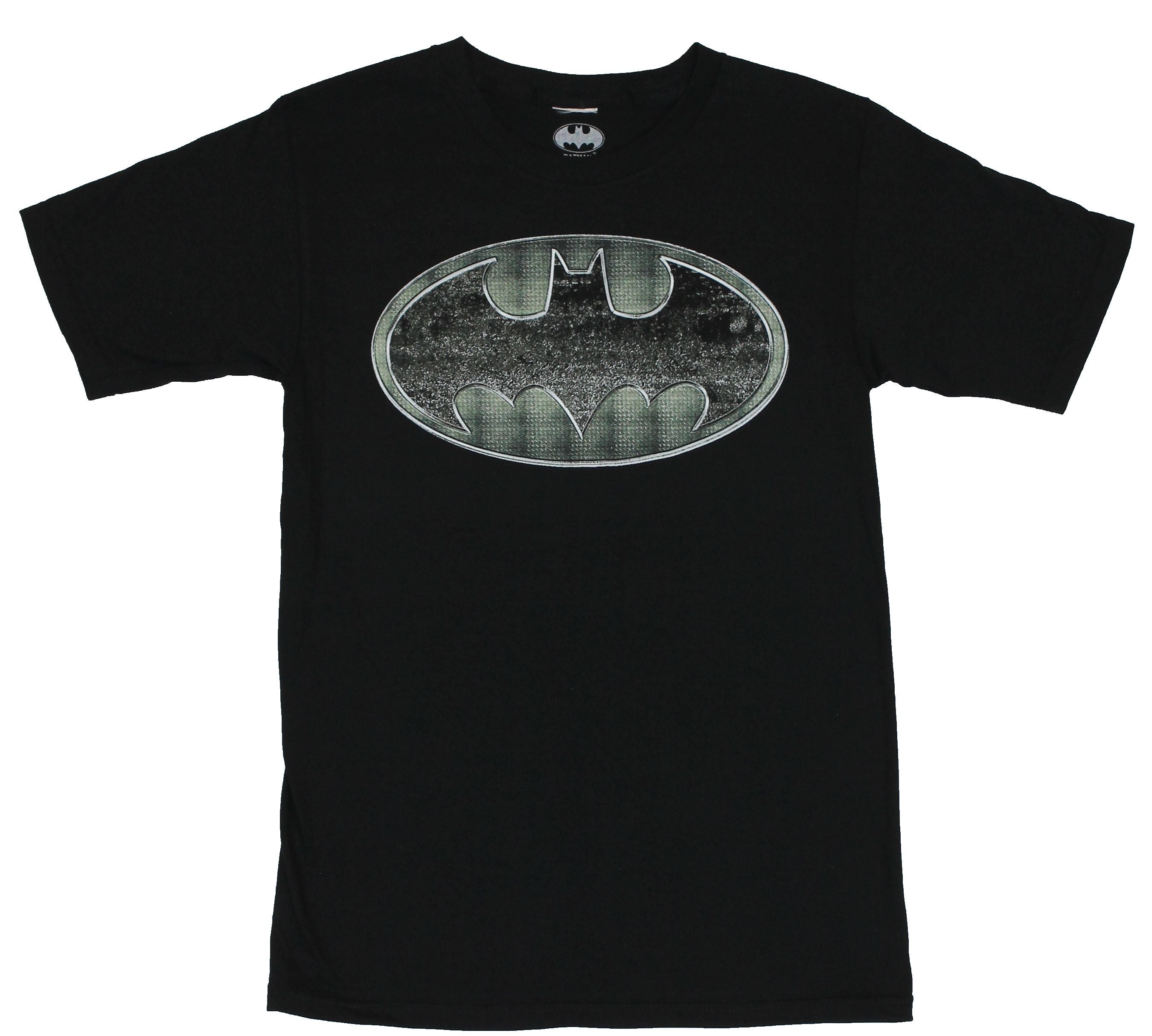 Batman (DC Comics) Mens T-Shirt - Riveted Classic Batman Logo Image