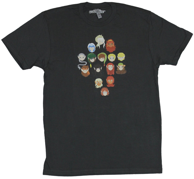 Elfquest Mens T-Shirt - Stylized 15 Wolfrider & More Character Head Image