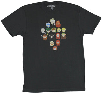 Elfquest Mens T-Shirt - Stylized 15 Wolfrider & More Character Head Image