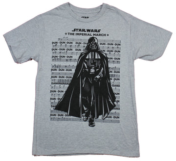 Star Wars Mens T-Shirt  - The Imperial March Darth Over Dun Dun Song