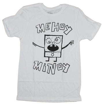 Spongebob Sqaurepants Mens T-Shirt - Me Hoy Minoy Crazy Bob Meme Image