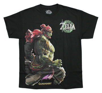 Legend of Zelda Mens T-Shirt - Ganondorf Image w/  Lapel Logo