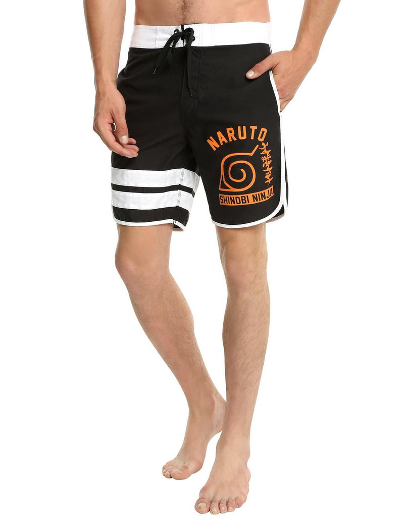 Naruto Shippuden Shinobi Ninja Logo Mens Swim Trunks