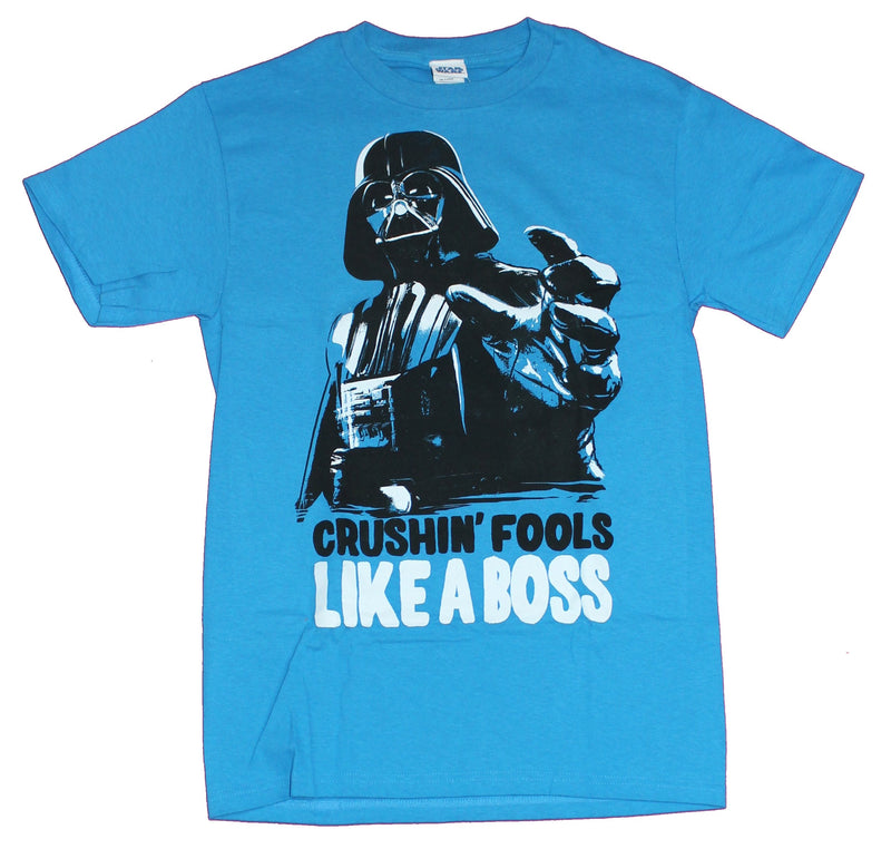 Star Wars  Mens T-Shirt - Darth Vader Crushing Fools Like A Boss - Inmyparentsbasement.com