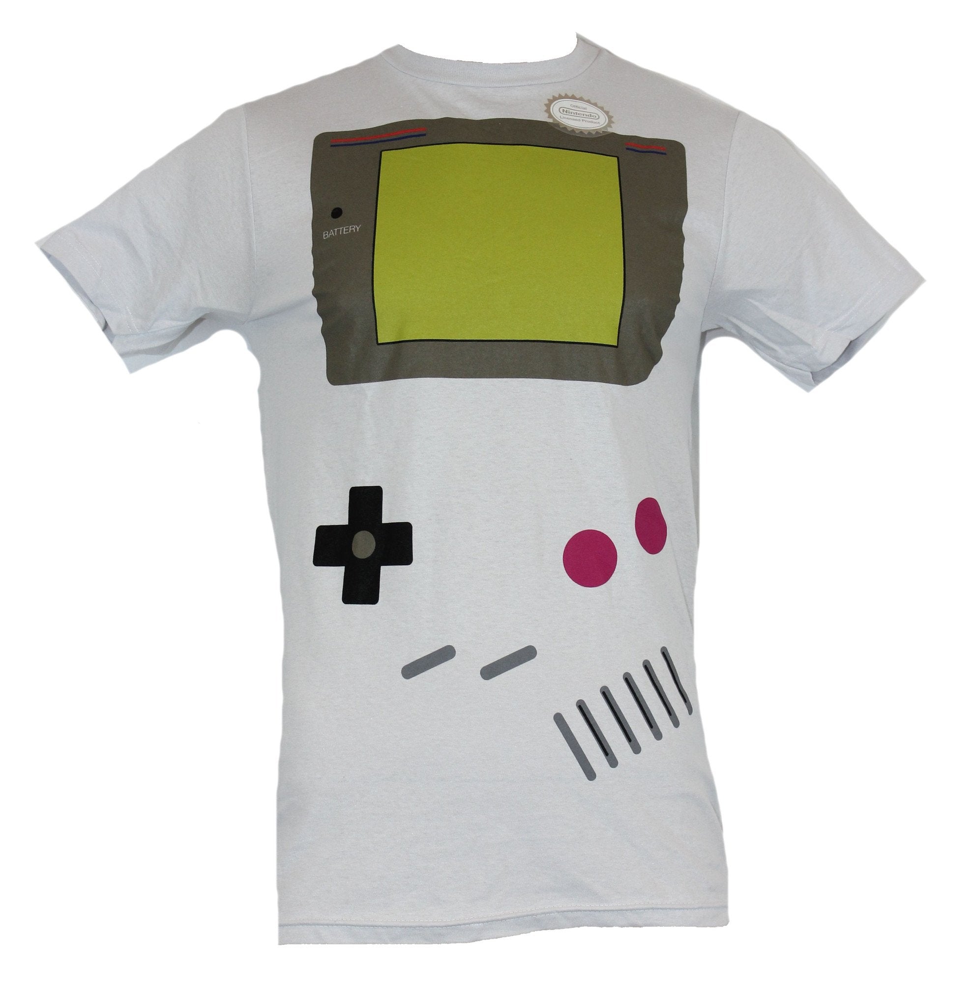 Nintendo Gameboy Mens T-Shirt - Full Shirt of Iamge of the Classic Handheld