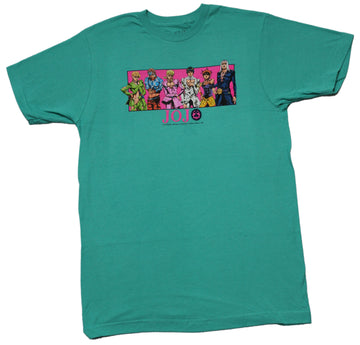 Jojo Bizarre Adventures Mens T-Shirt - Character Bar Golden Wind Season 4