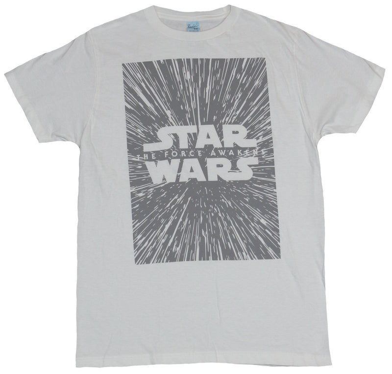 Star Wars Mens T-Shirt - The Force Awakens Gray Star Field Image - Inmyparentsbasement.com