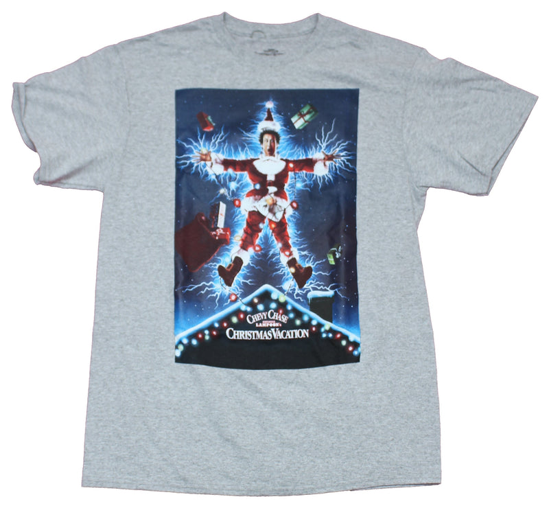Christmas Vacation Mens T-Shirt - Electrified Clark Poster Image