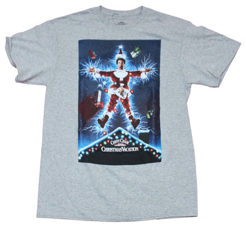 Christmas Vacation Mens T-Shirt - Electrified Clark Poster Image