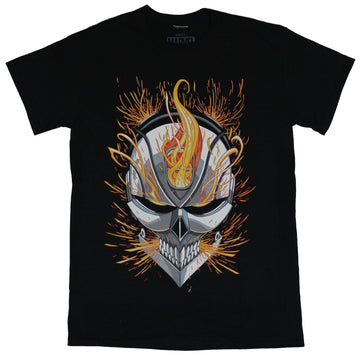 Ghost Rider (Marvel) Mens T-Shirt - New Styled Smiling Ghost Rider Face Image