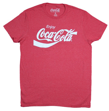 Coca Cola Mens T-Shirt  - Enjoy Coca-Cola Script Logo Image