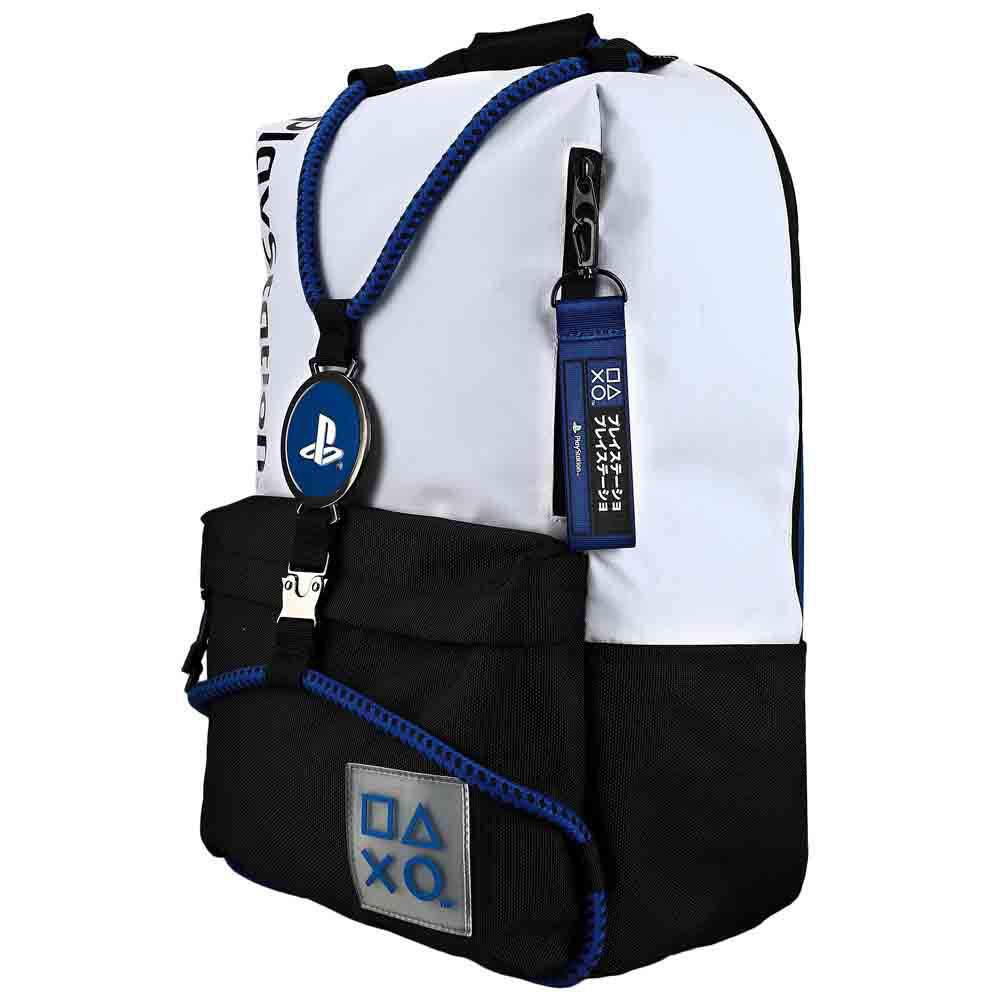Sony Playstation Blue & White Laptop Bungee Backpack