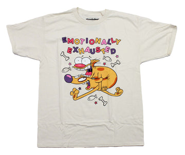 Nickelodeon CatDog Mens T-Shirt - Emotionally Exhausted
