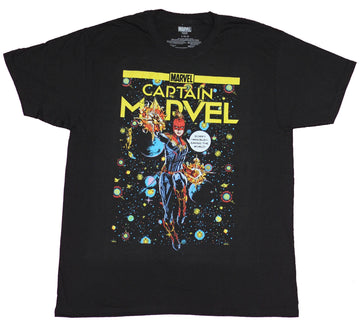Captain Marvel Mens T-Shirt - Sorry I Was Busy Saving the World