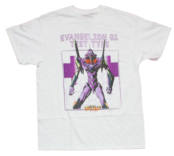 Evangelion Mens T-Shirt - Evangelion 01 - Test Type  Menacing Pose Image