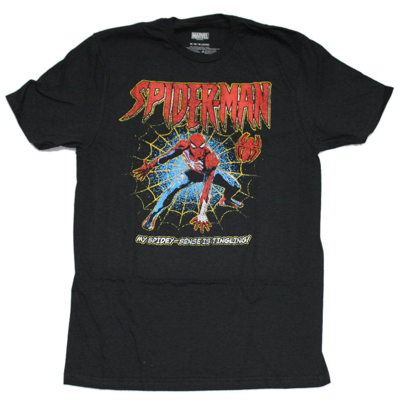 Spider-man Amazing Spider-man Mens T-Shirt - Spider Sense Tingling - Inmyparentsbasement.com