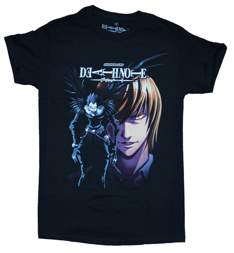Death Note  Deathnote Man Mens T-Shirt - Full Color Ryuk & Face Image