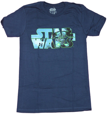 Star Wars Mens T-Shirt  - Rogue One Death Trooper in Word Logo