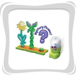 Moshi Monsters Bubble Bots Moshling Garden w/ Mystrery Flower (Green Figure))