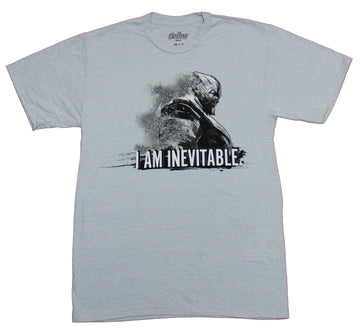Thanos Mens T-Shirt - I am Inevitable Fading Out Infinity War  Image