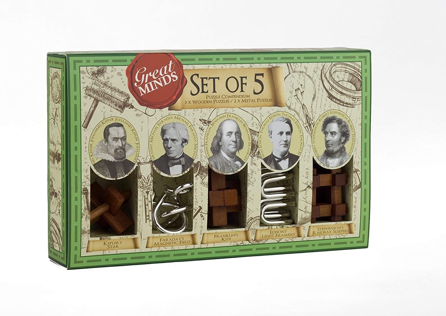 Professor Puzzle Great Minds Set of 5 (Male)